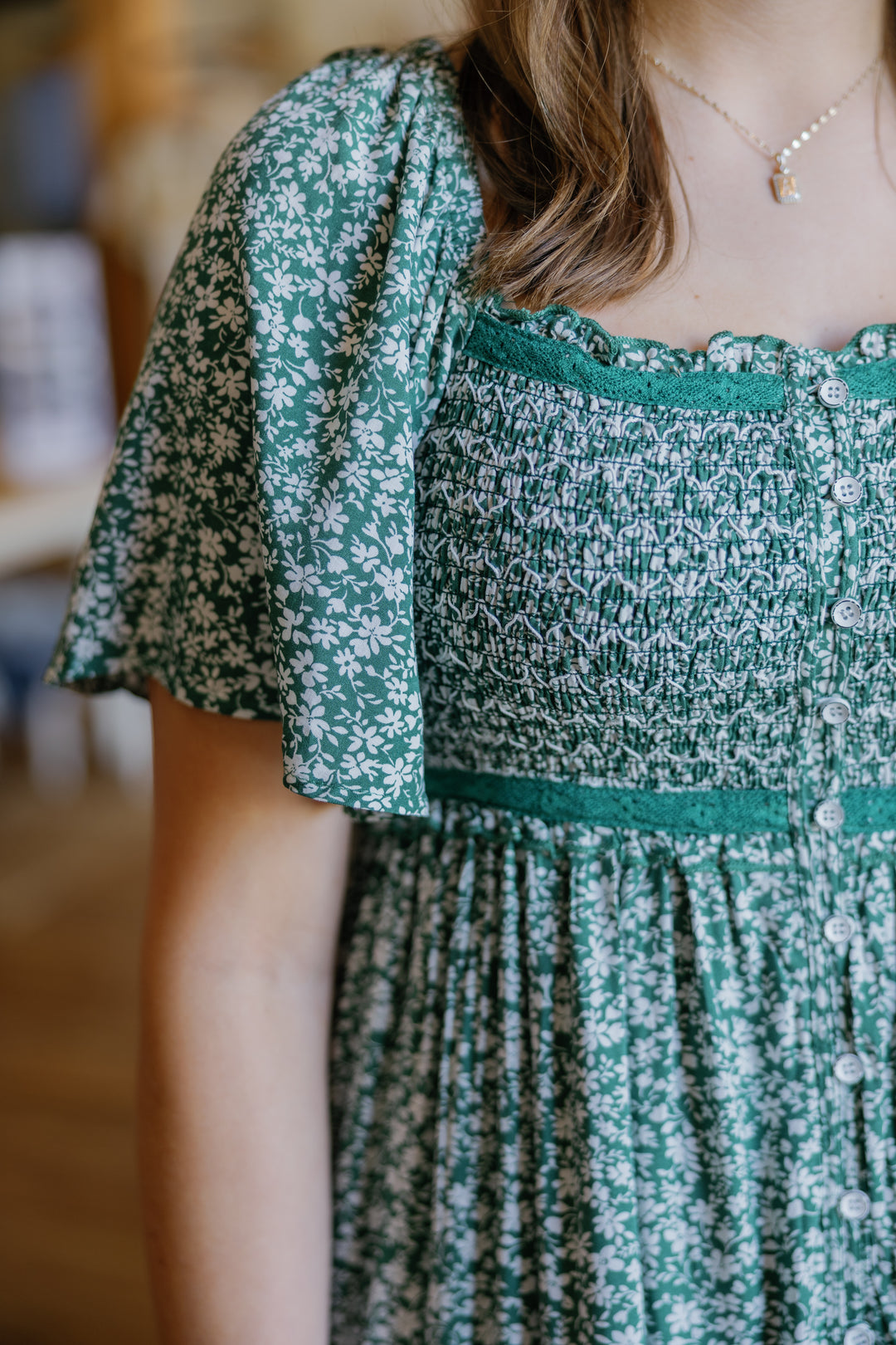 Isla Midi Dress - Green