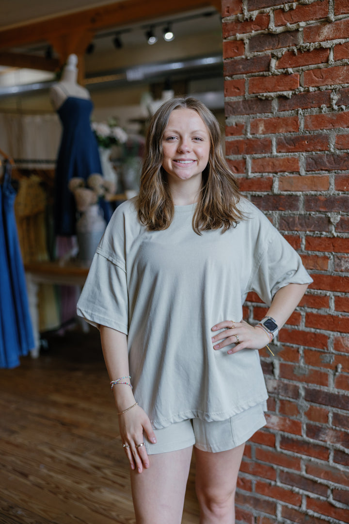 Hallie Set - Taupe (top only)
