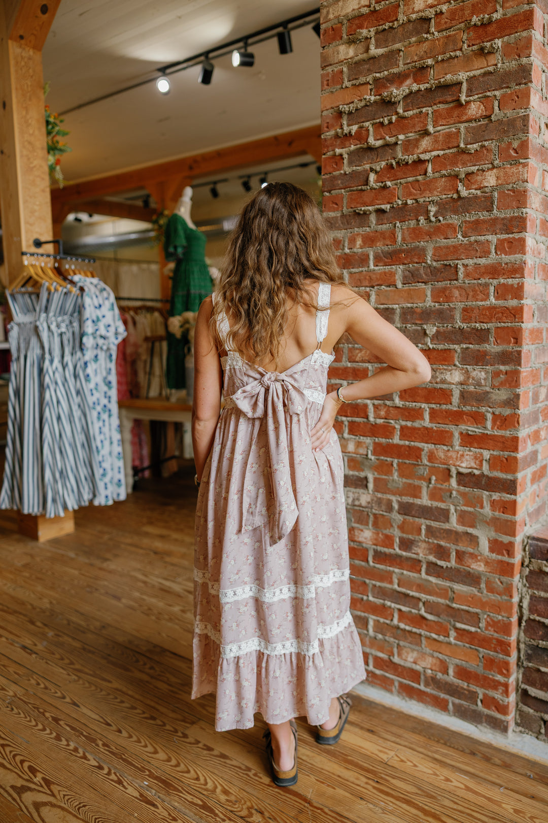 Mia Midi Dress - Pink