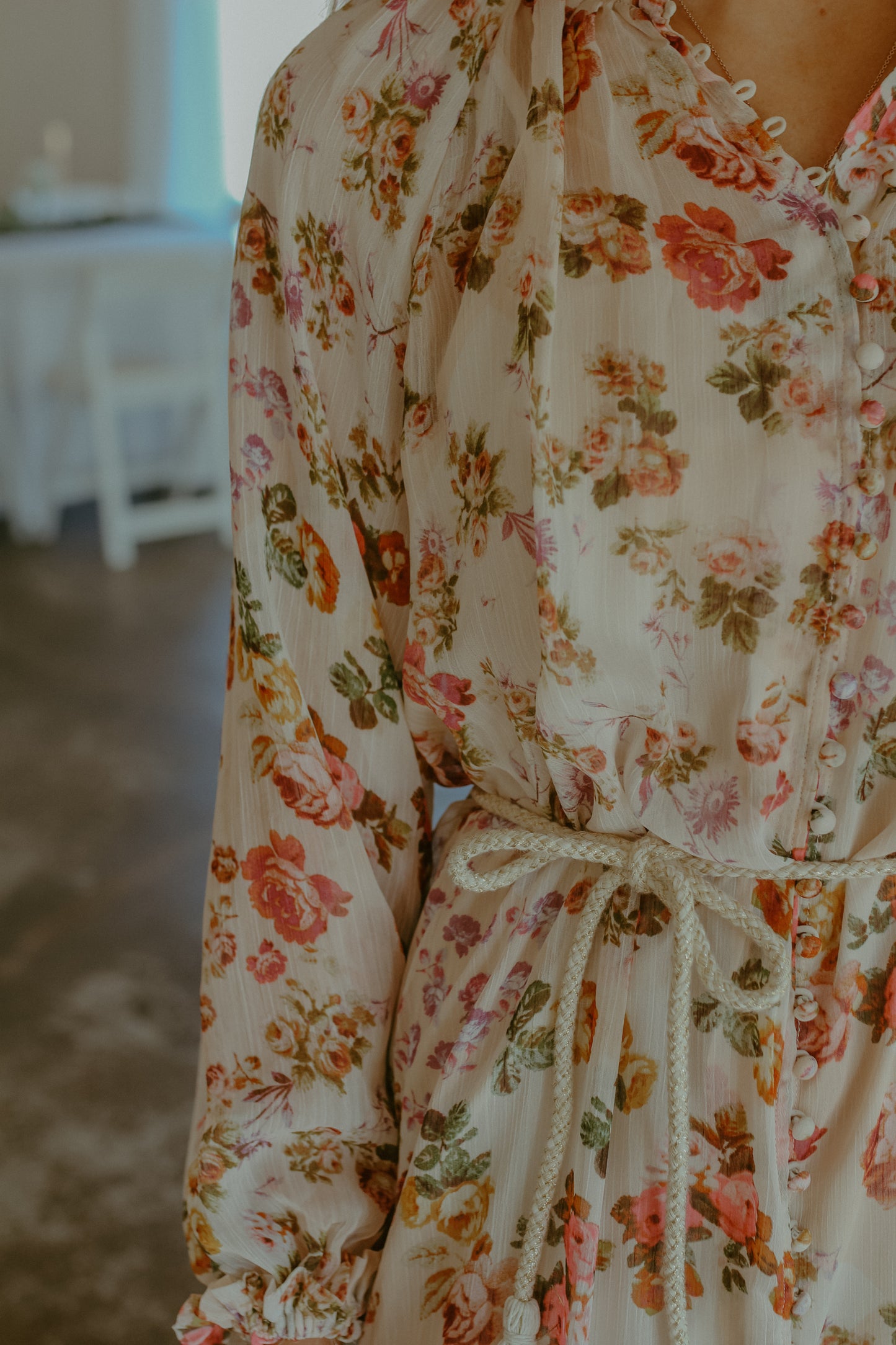 Antique Garden Midi Dress