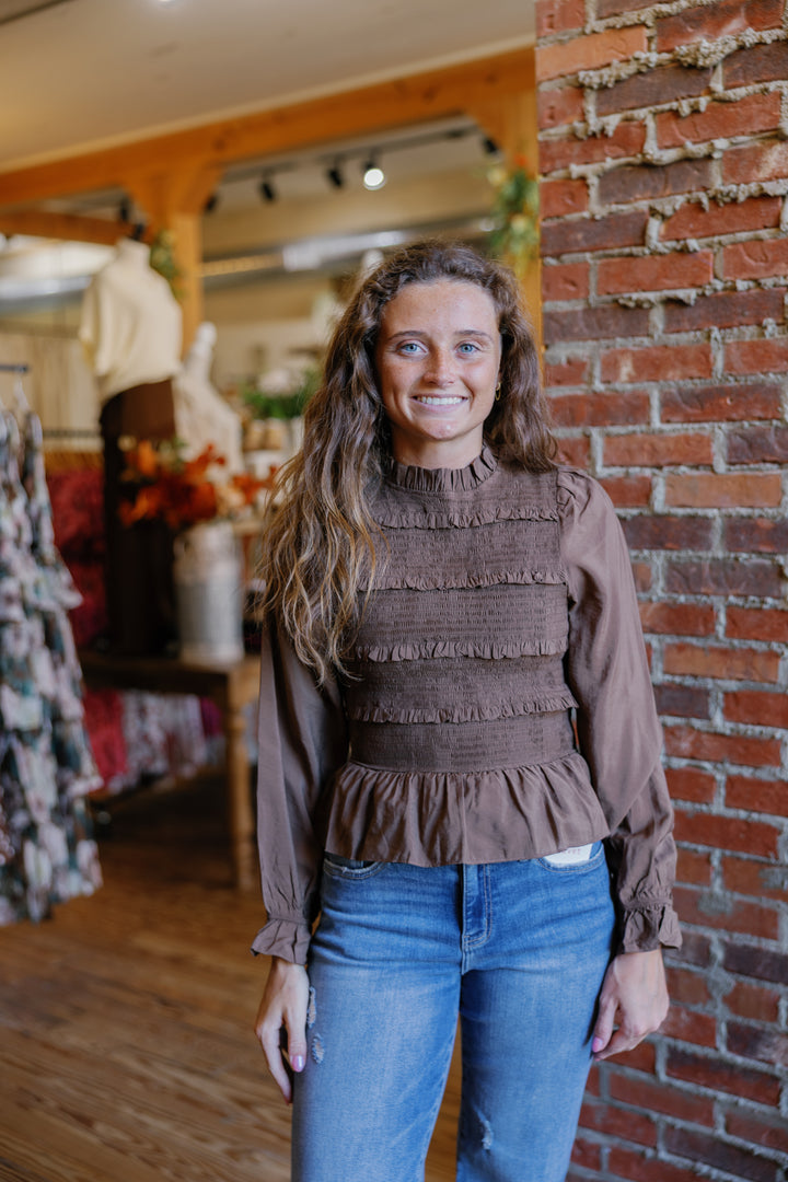 Chloe Top - Brown