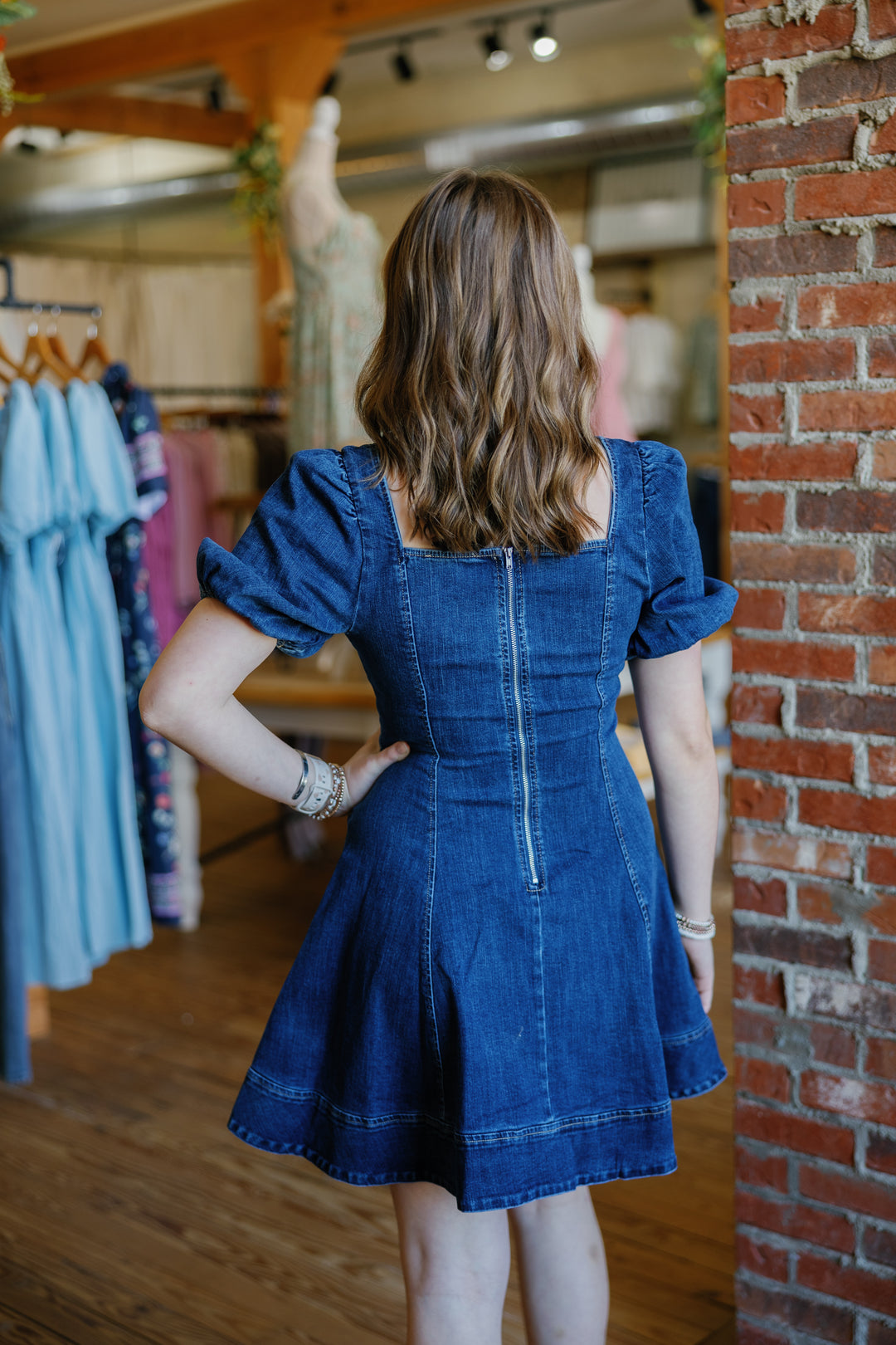 Evelyn Denim Mini Dress