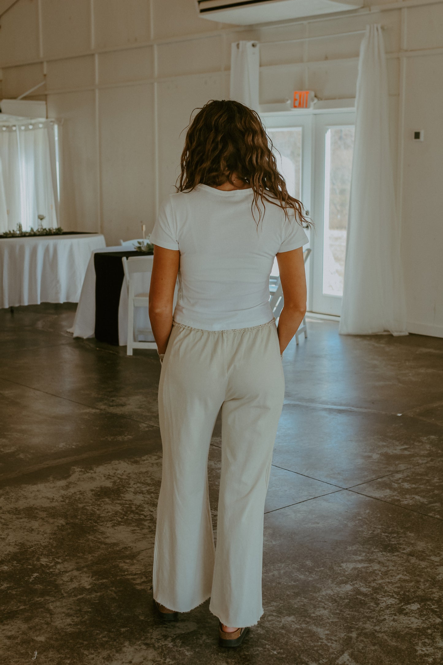 Maddie Mineral Wash Pants - Natural