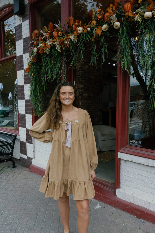 Lyla Mini Dress - Latte