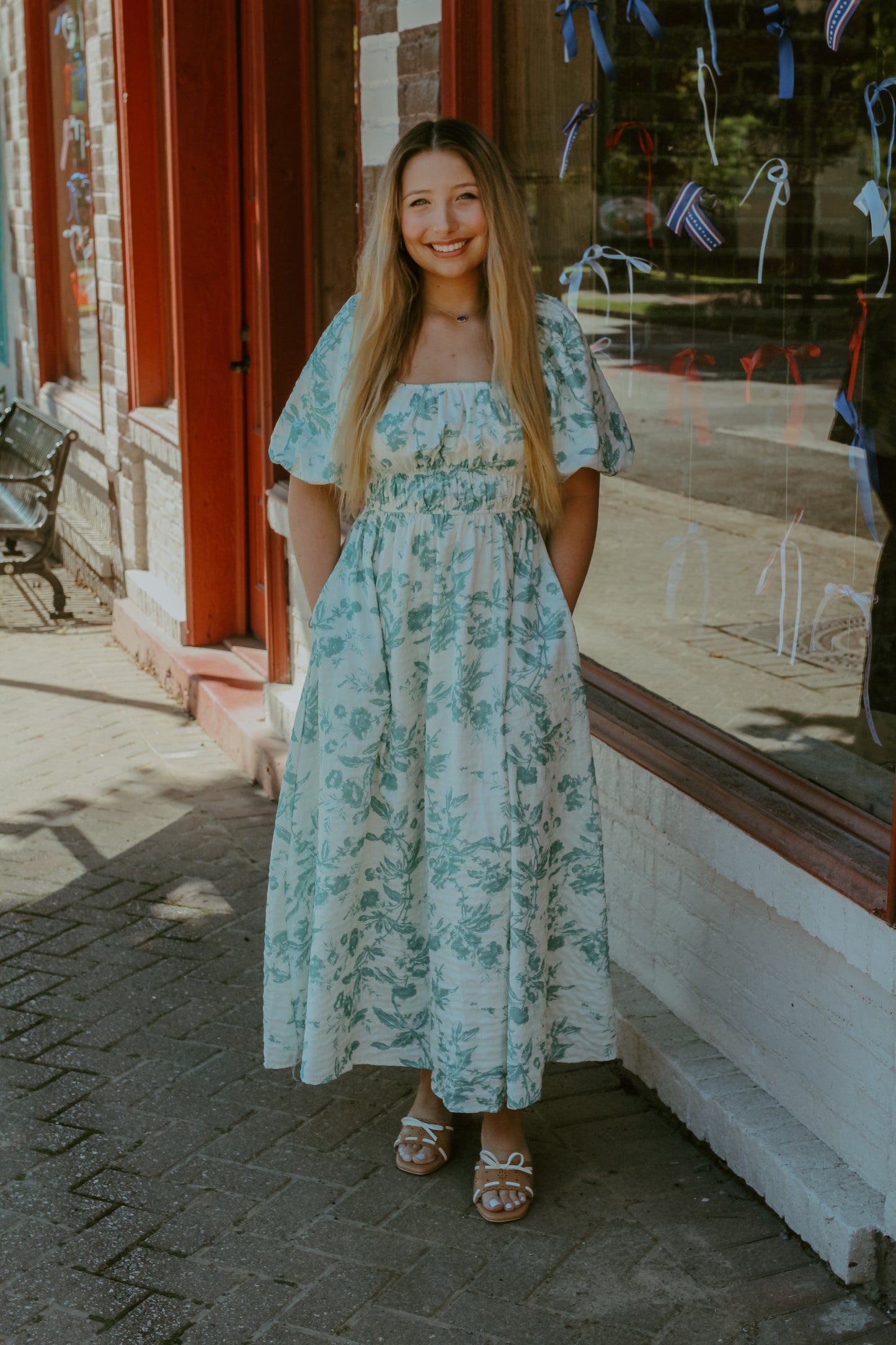 Hannah Midi Dress - Teal