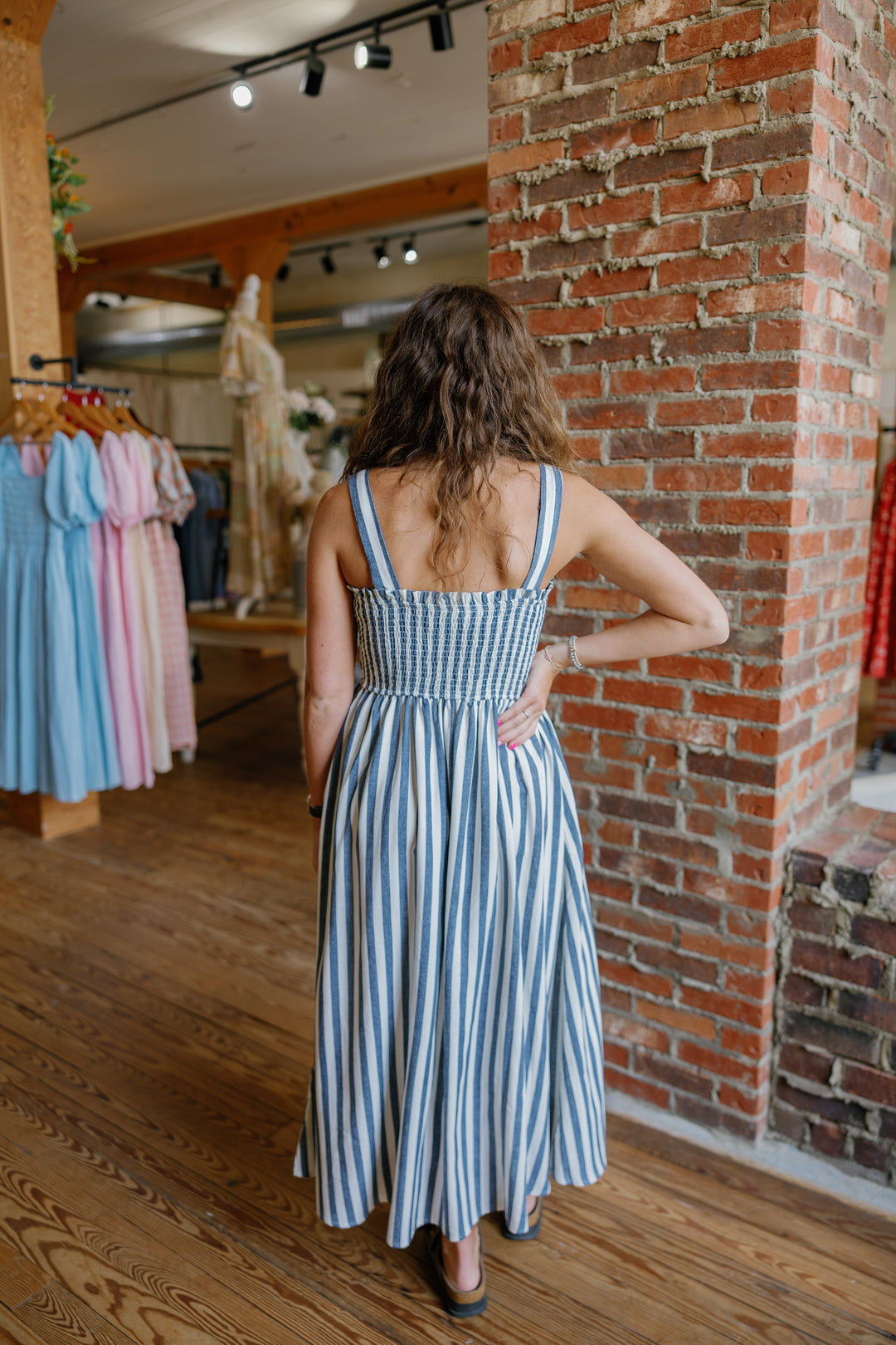 Jaylyn Midi Dress - Navy