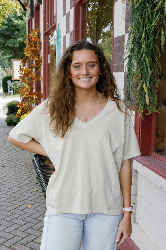 Hannah Top - Khaki