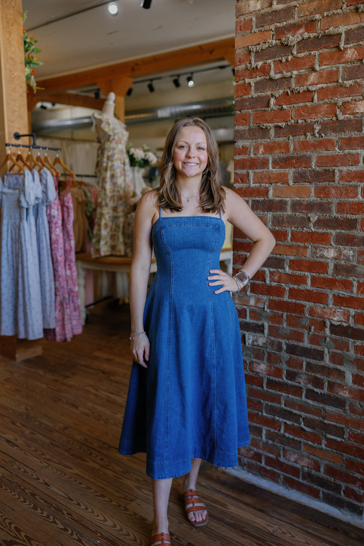Lyndi Midi Denim Dress