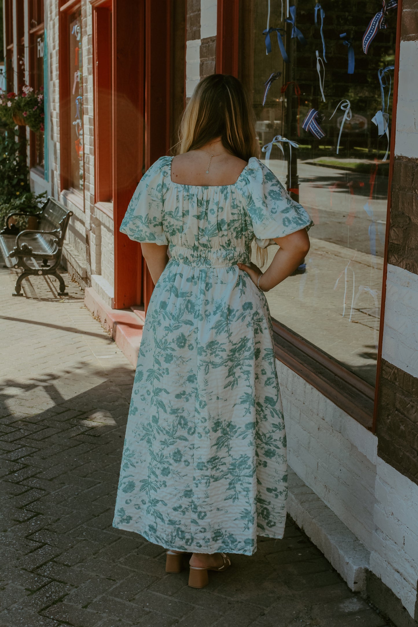 Hannah Midi Dress - Teal