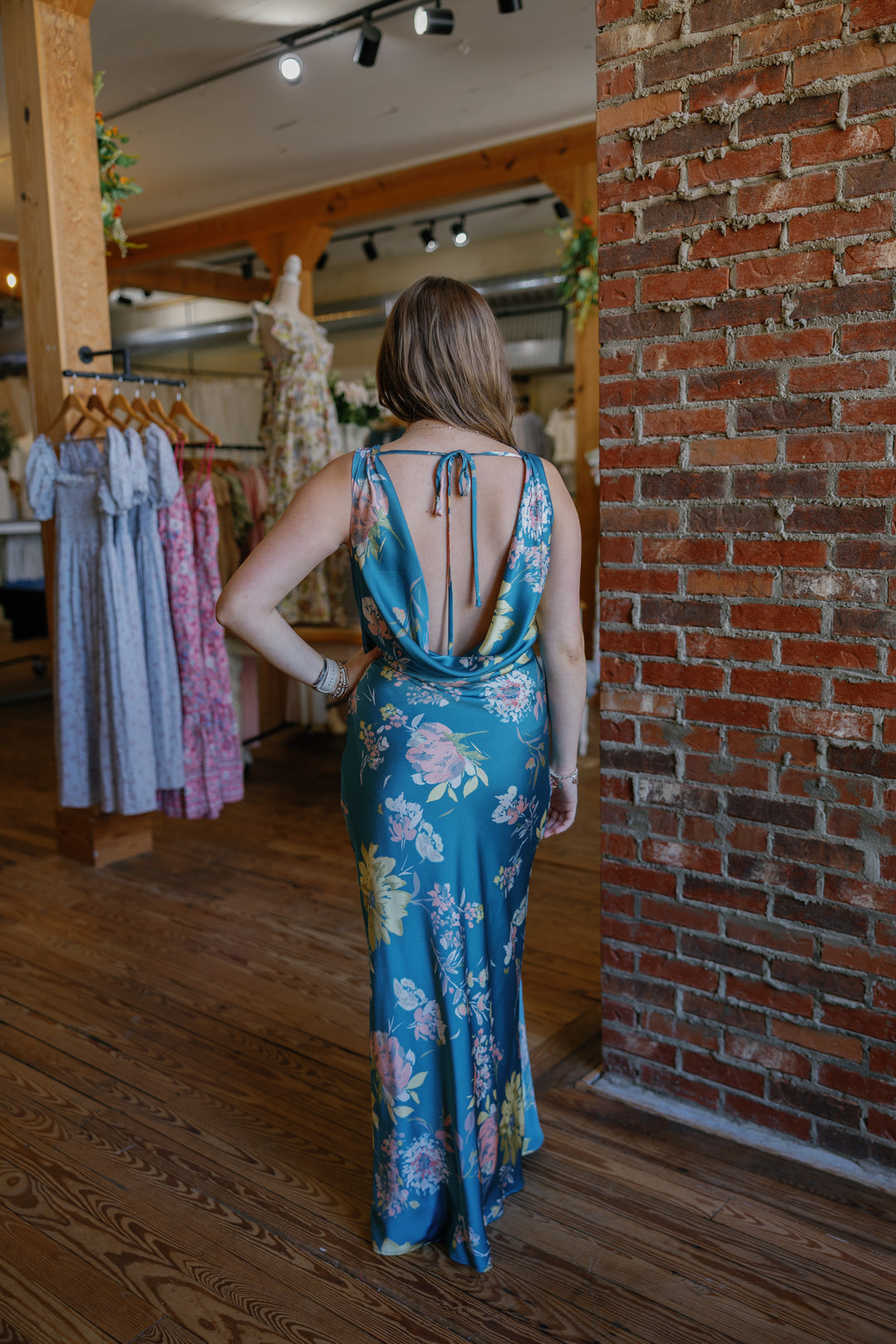 Violet Maxi Dress - Teal