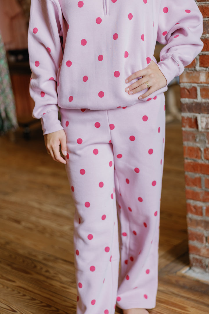 Polka Dot Pants - Pink