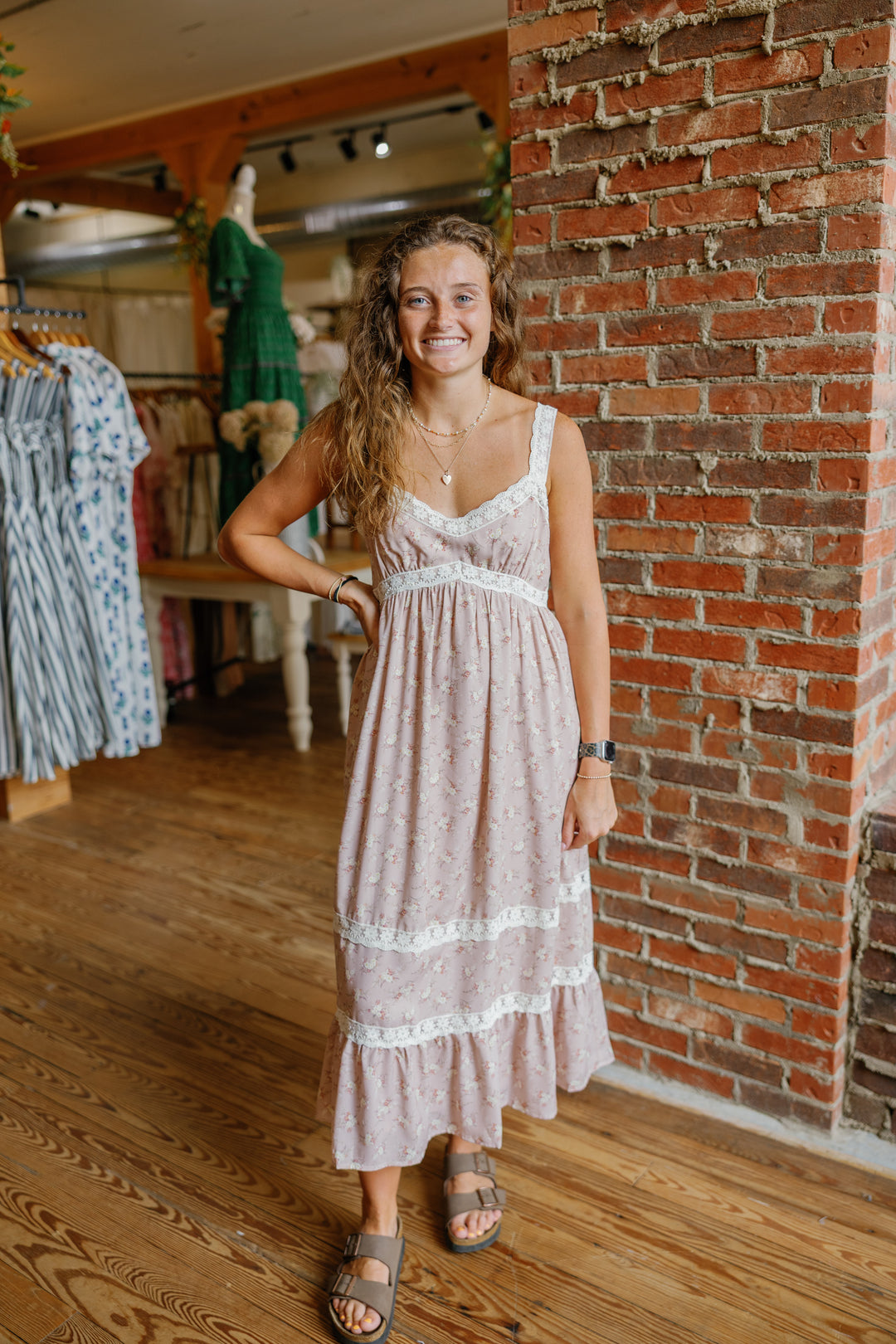 Mia Midi Dress - Pink