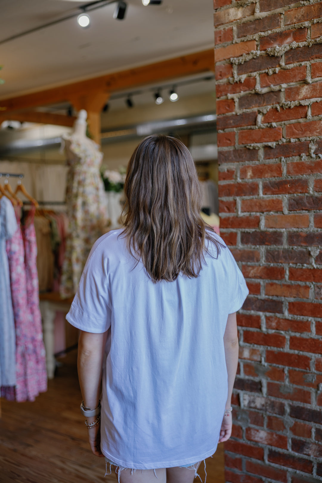 Sarah Slouchy Tee - White