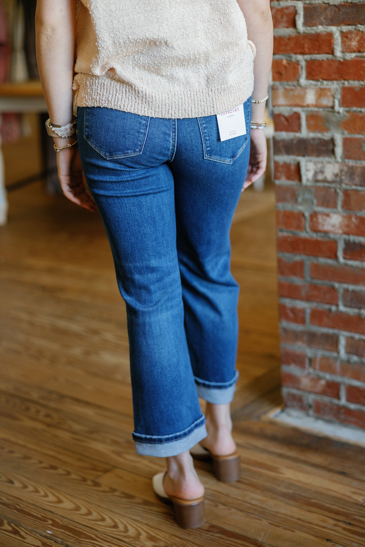 Cora Cuffed Cropped Jeans