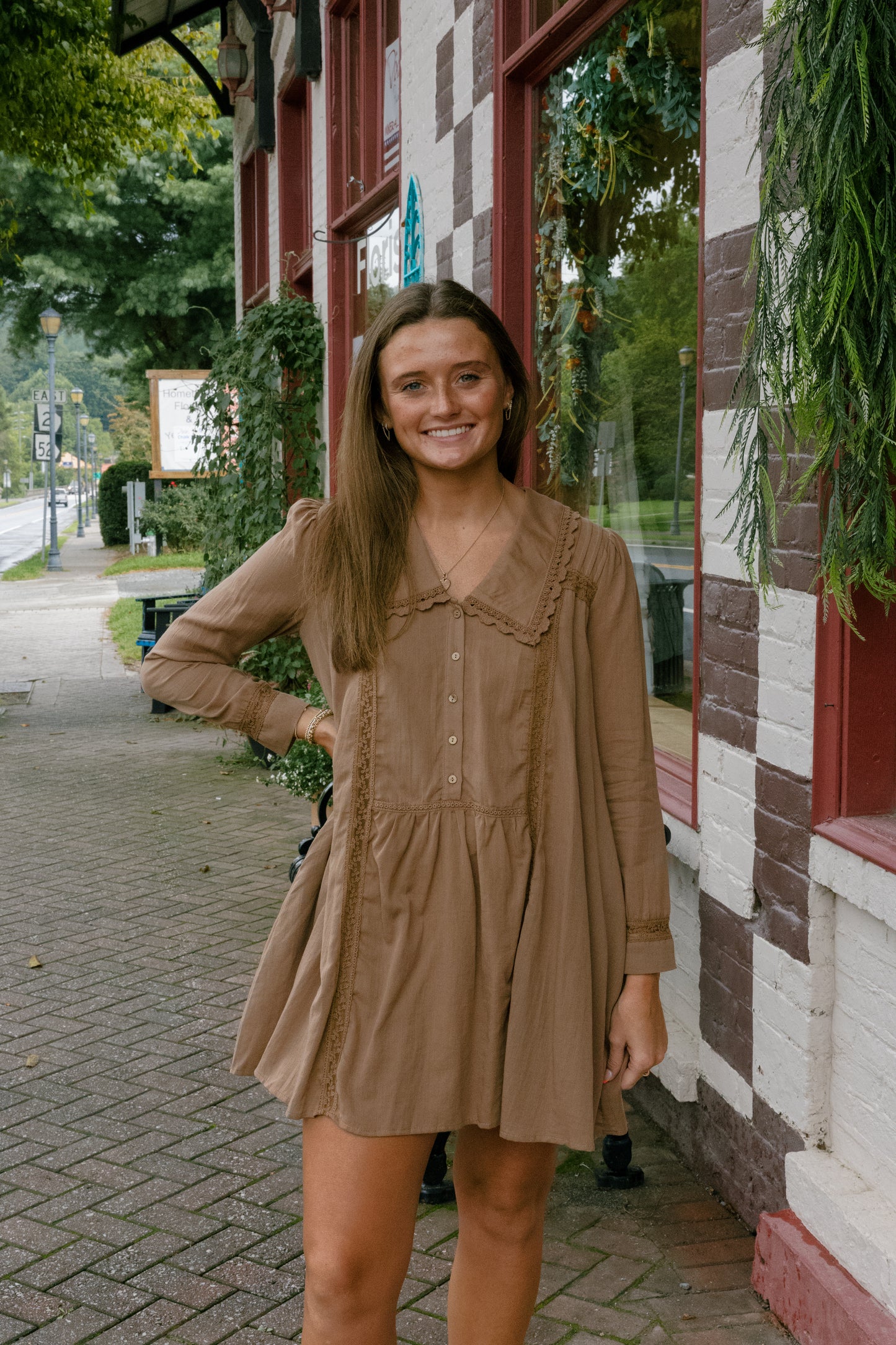 Josie Mini Dress - Mocha