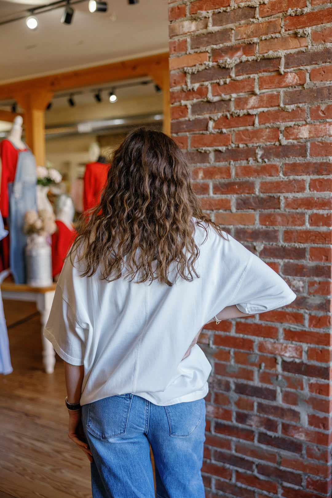 Millie Pocket Tee - White