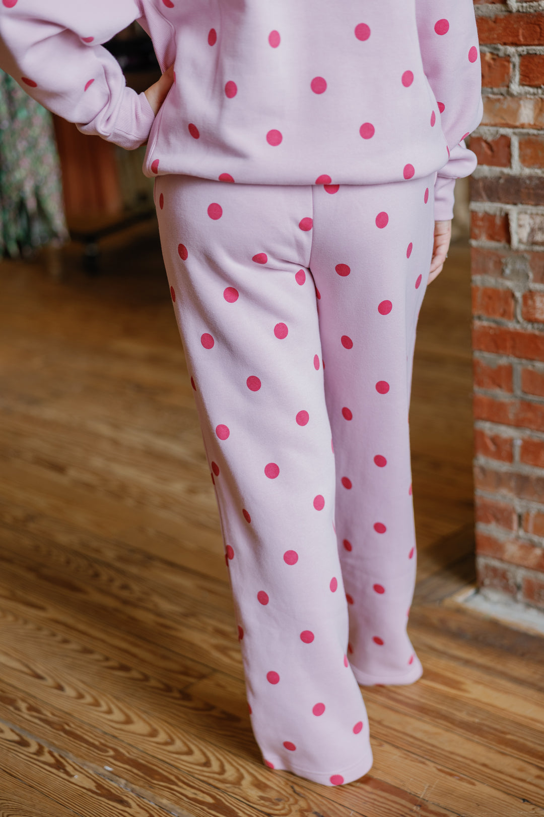 Polka Dot Pants - Pink