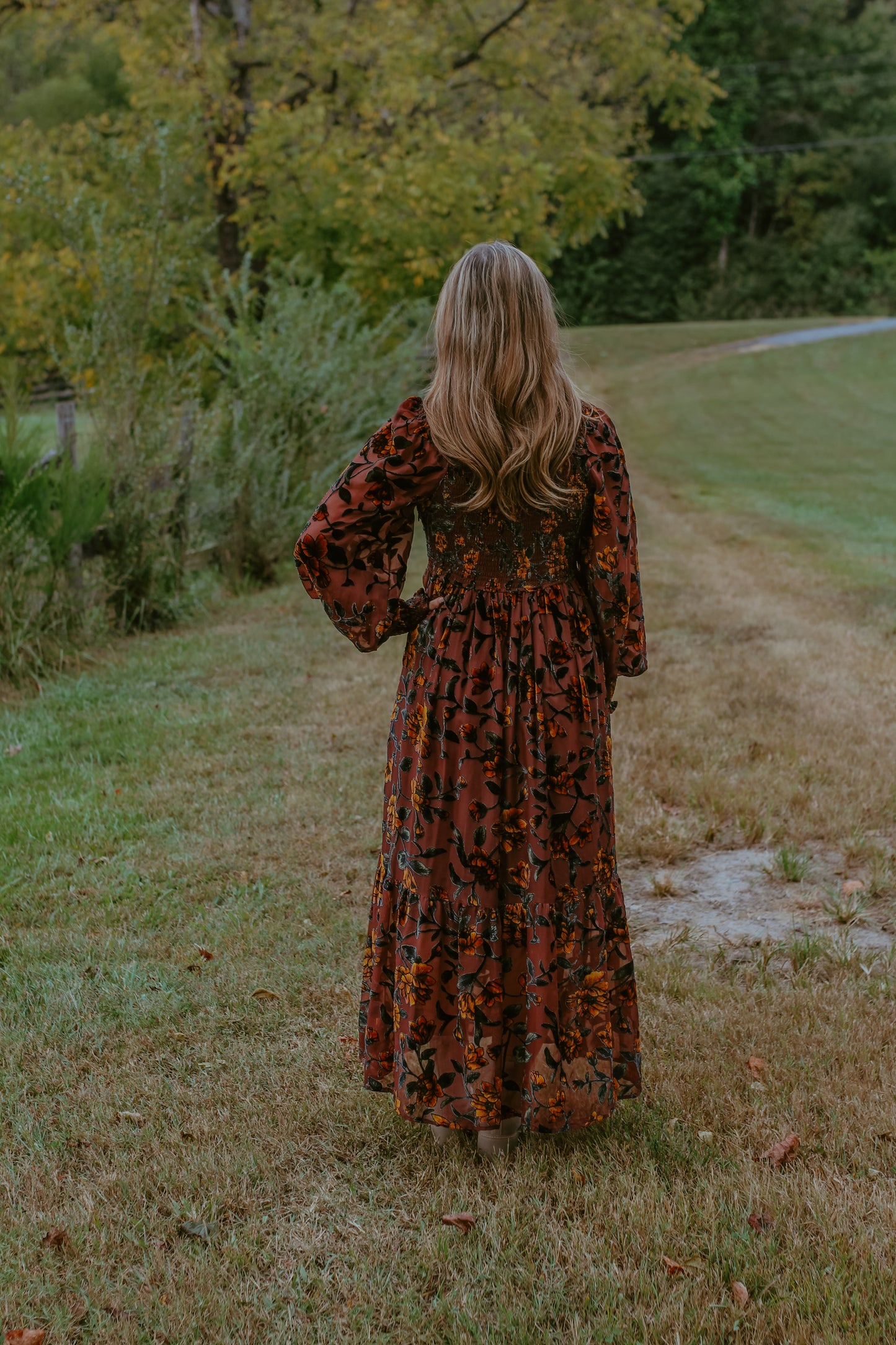 Mona Midi Dress - Goldenrod Floral