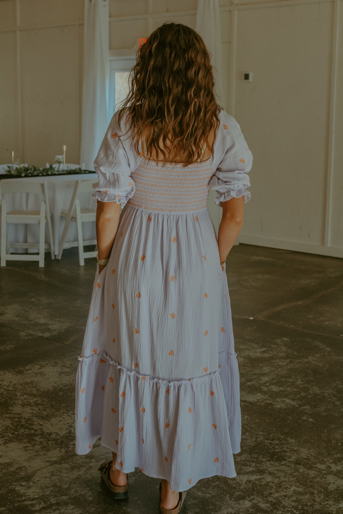 Penny Midi Dress - Lavender