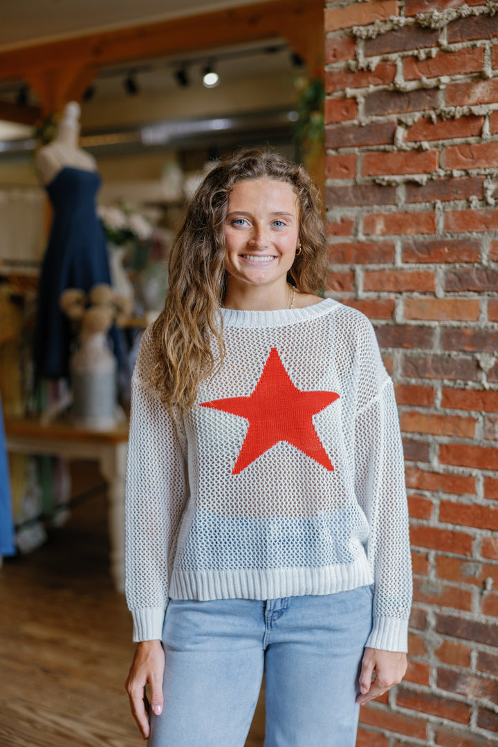 Star Knitted Top