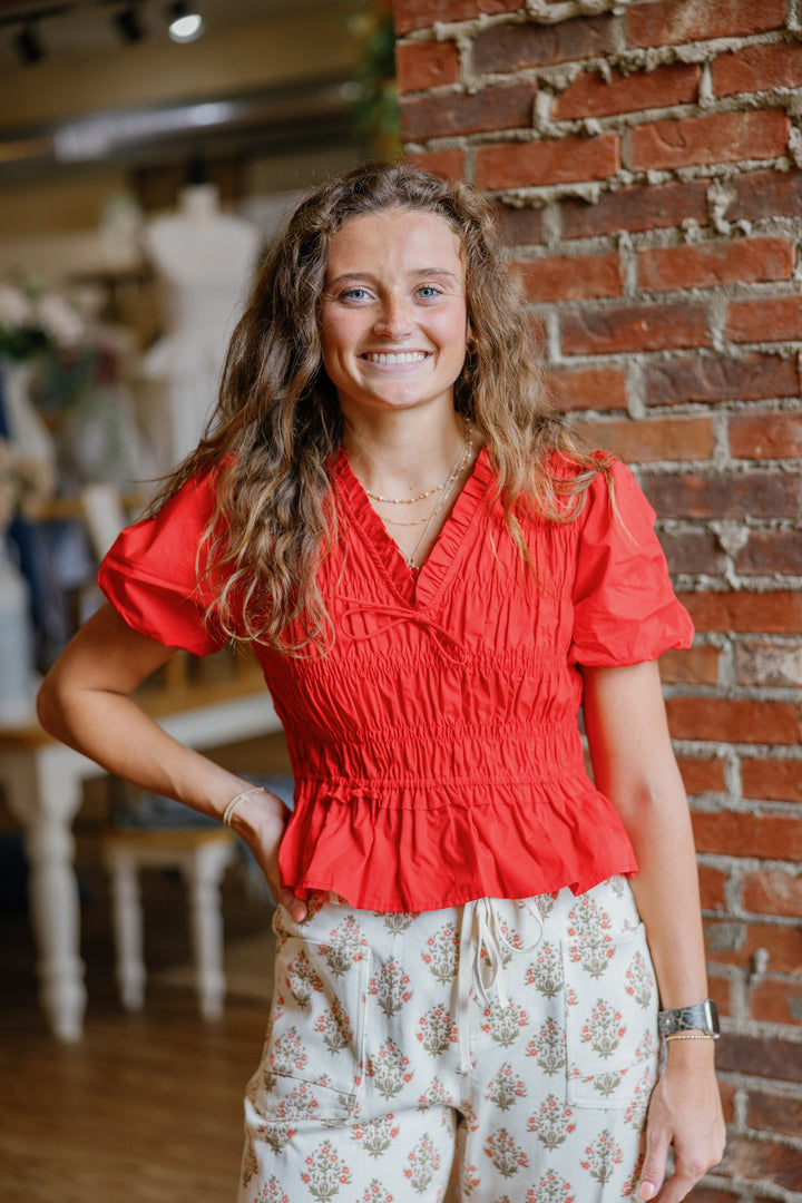 Elsie Top - Red