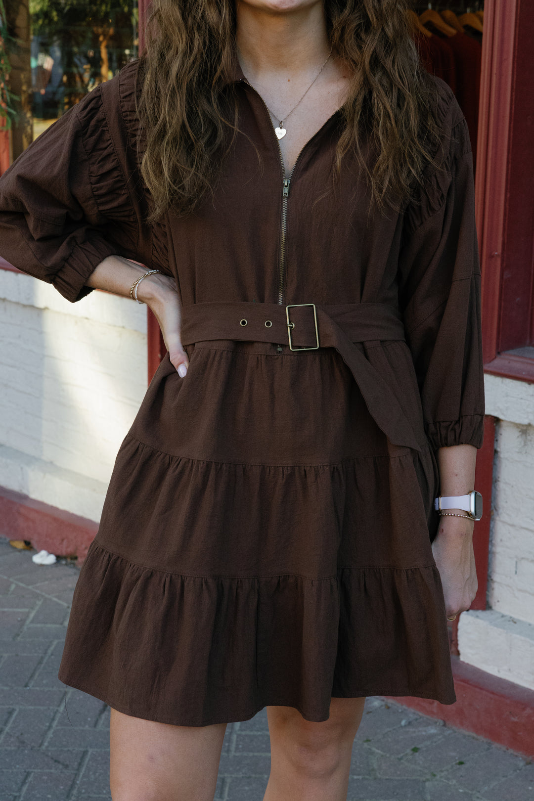 Ella Espresso Mini Dress