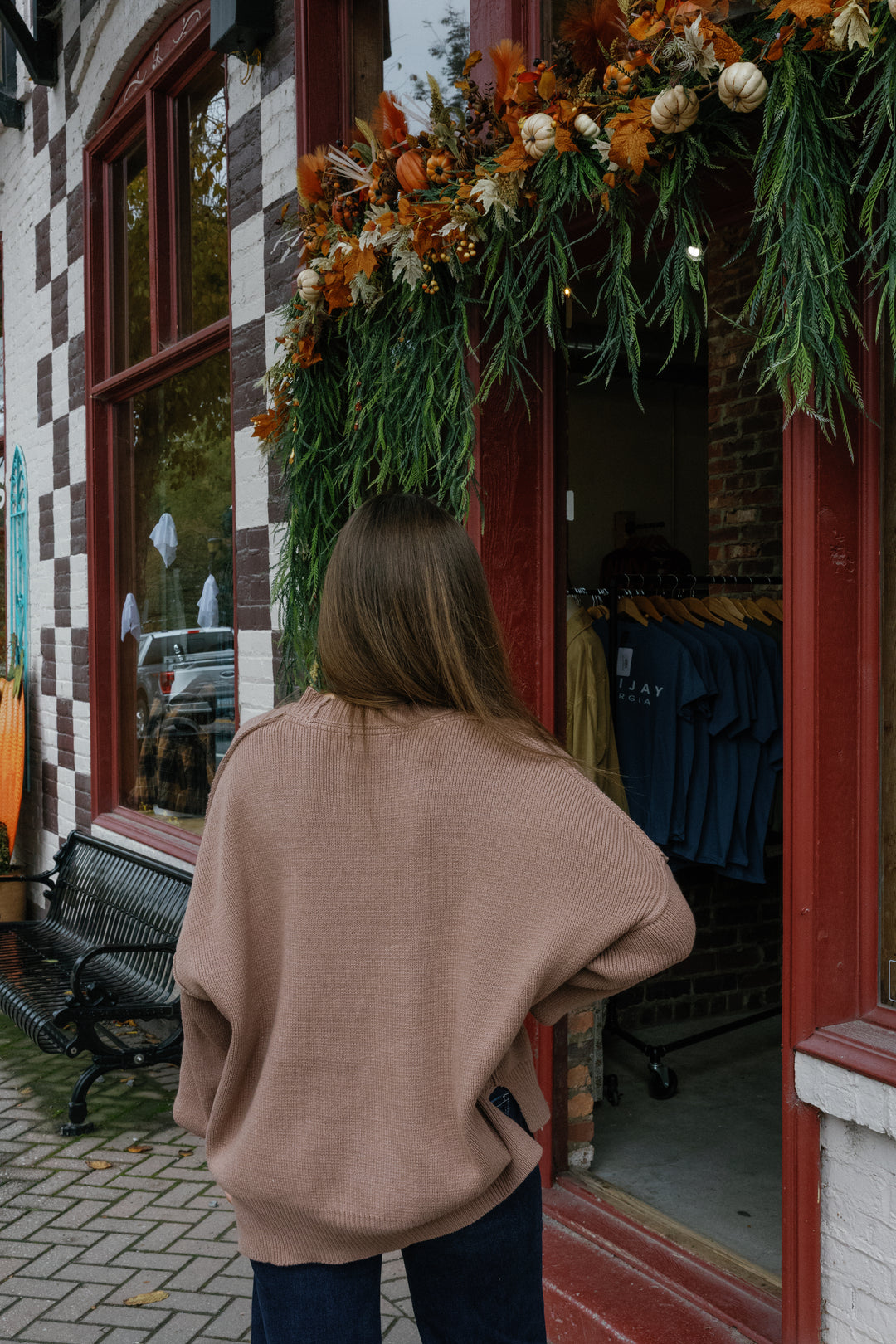 Ansley Sweater Top - Mocha