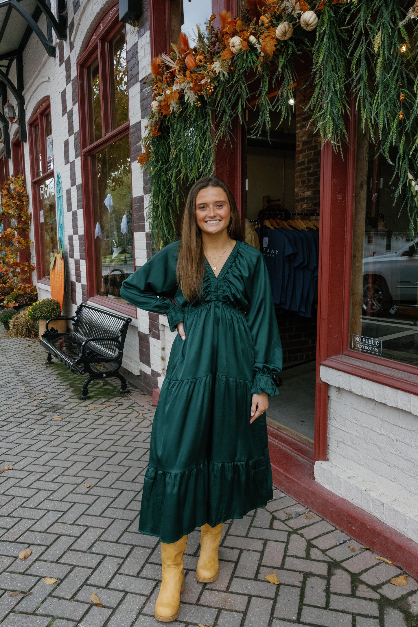 Scarlet Midi Dress - Green