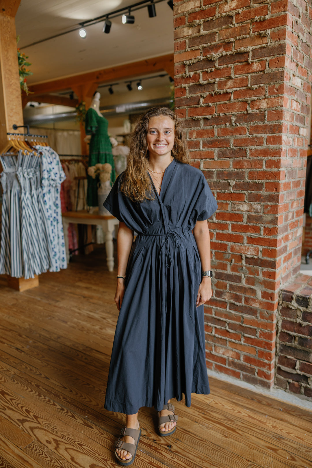 Carly Midi Dress - Midnight
