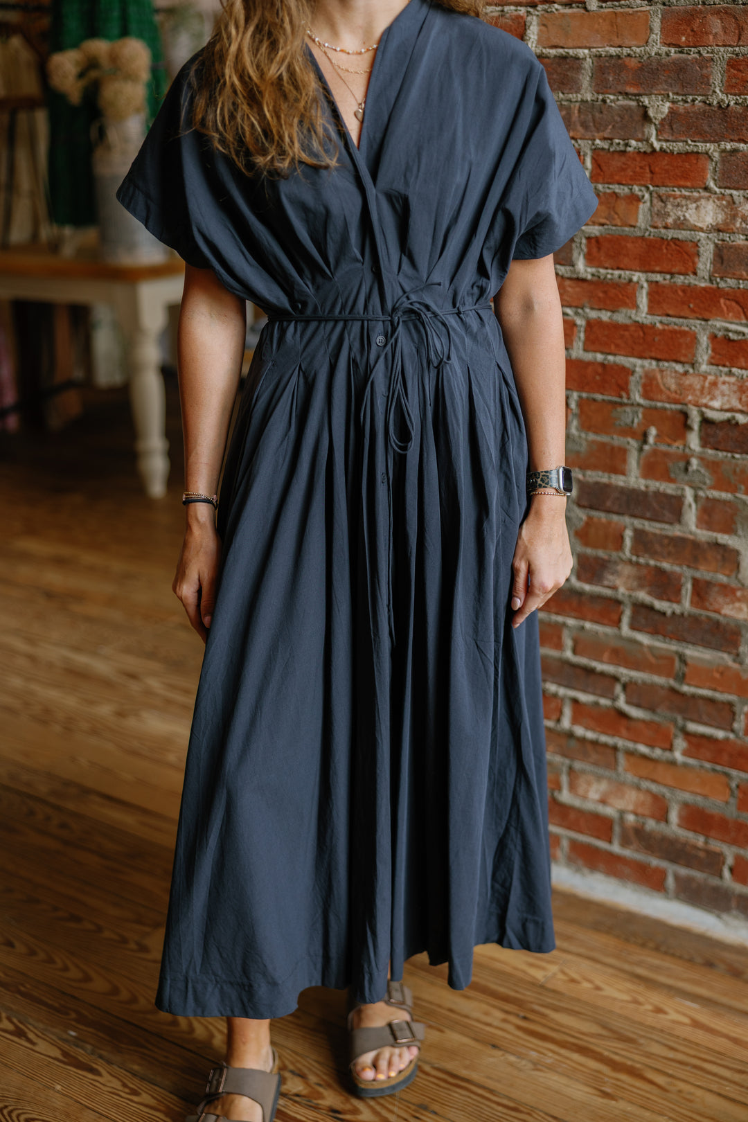 Carly Midi Dress - Midnight