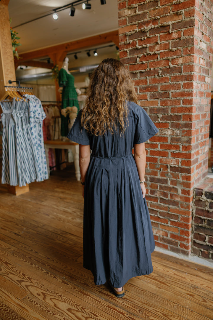 Carly Midi Dress - Midnight