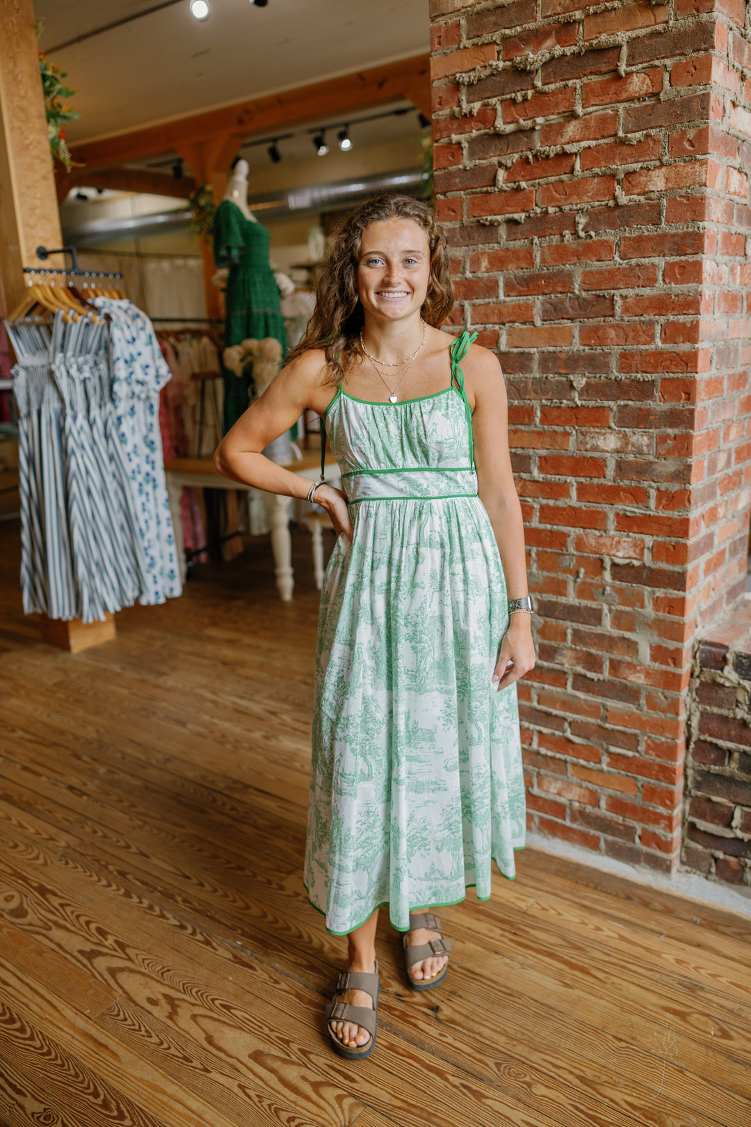Kylie Midi Dress - Green