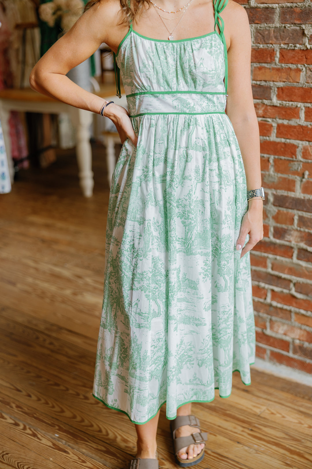 Kylie Midi Dress - Green