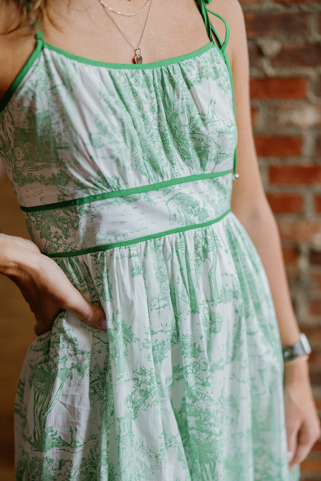 Kylie Midi Dress - Green