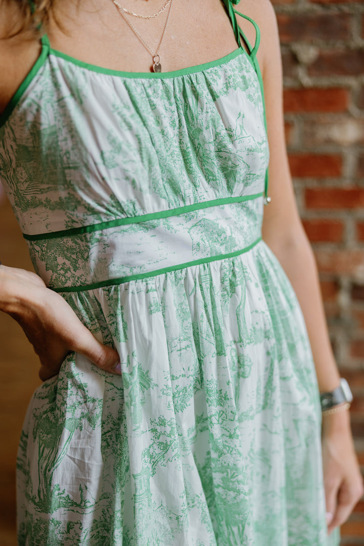 Kylie Midi Dress - Green