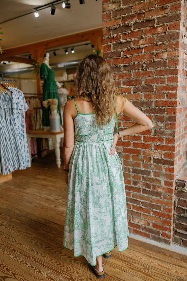 Kylie Midi Dress - Green