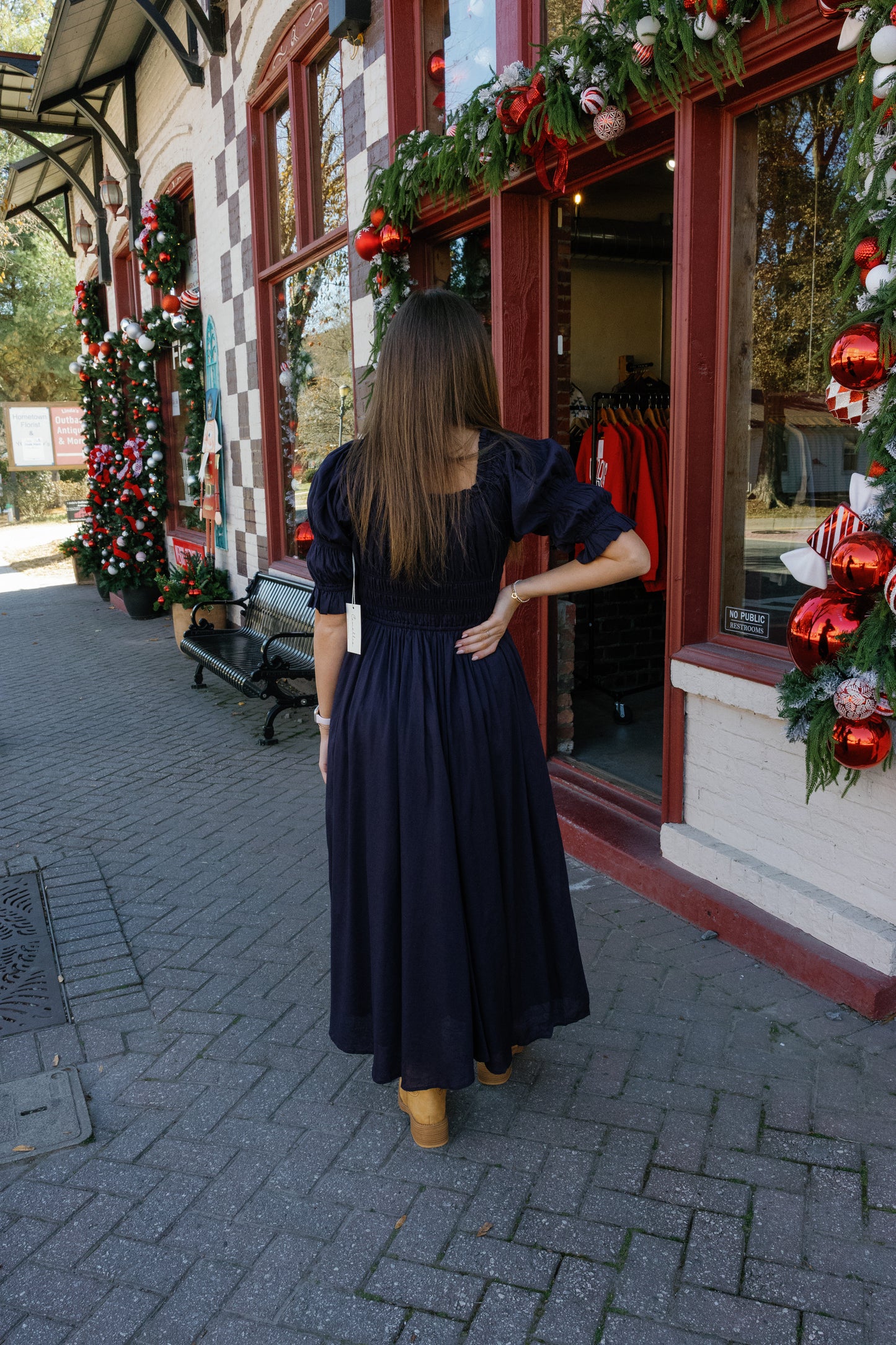 Kay Midi Dress - Navy