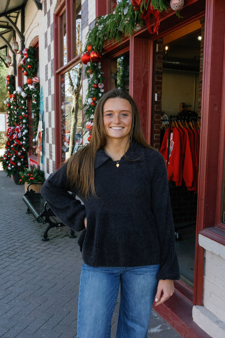 Sarah Top - Charcoal