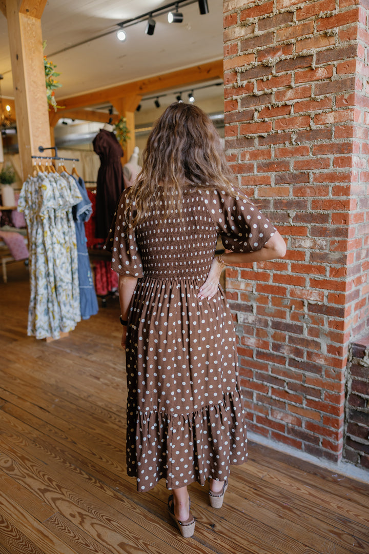 Polka Dot Midi Dress
