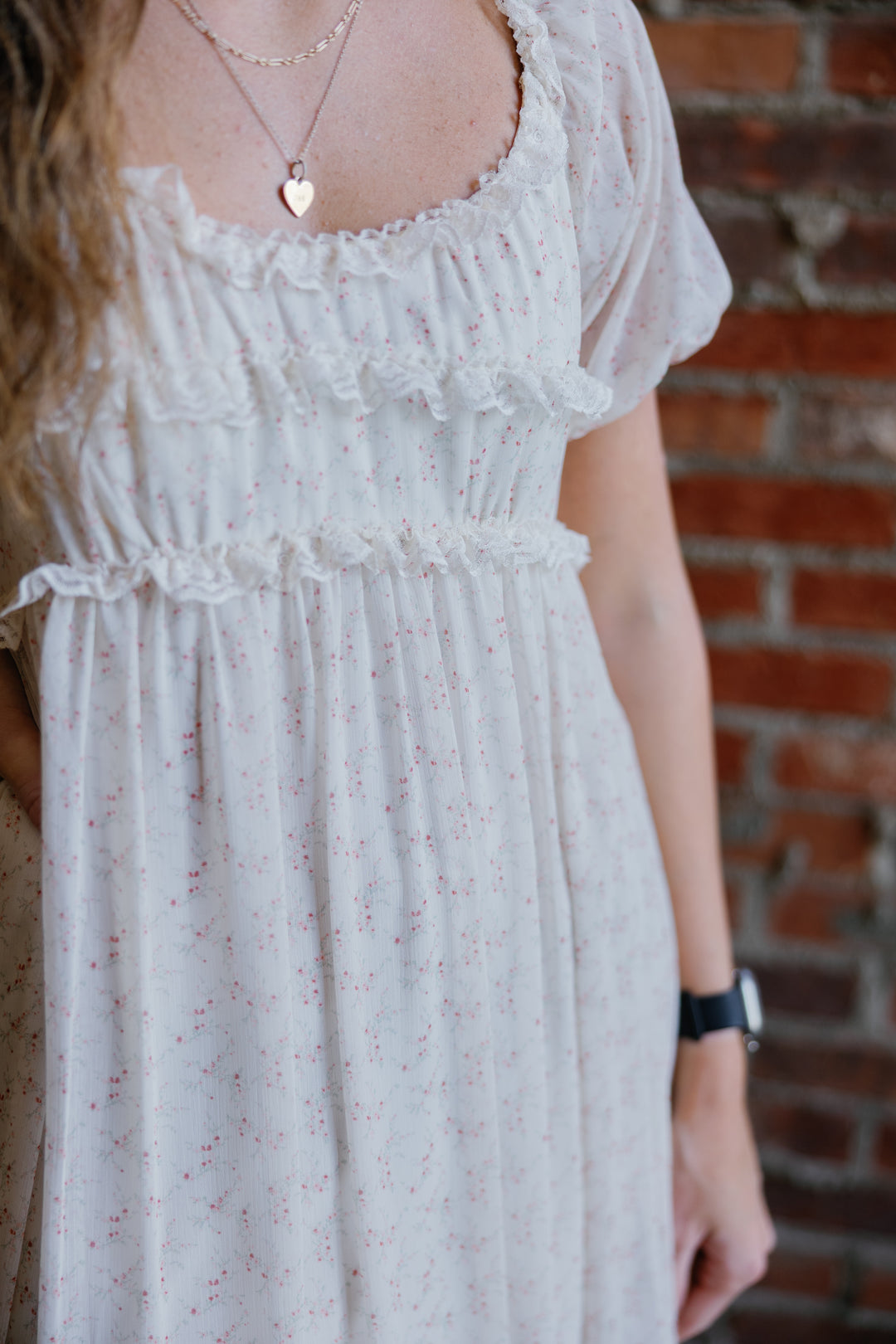 Stephanie Midi Dress - Cream