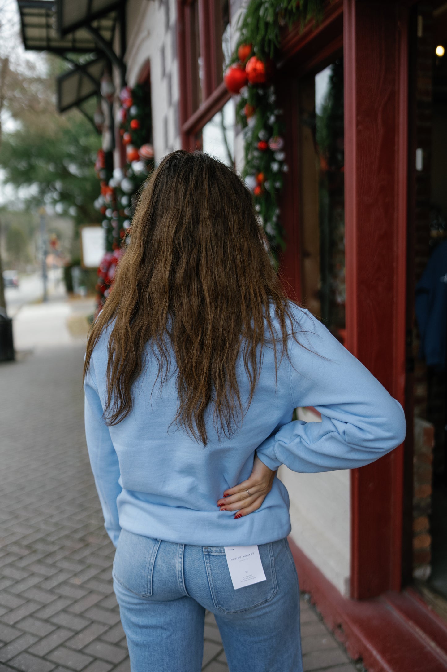 Pray Pullover - Light Blue