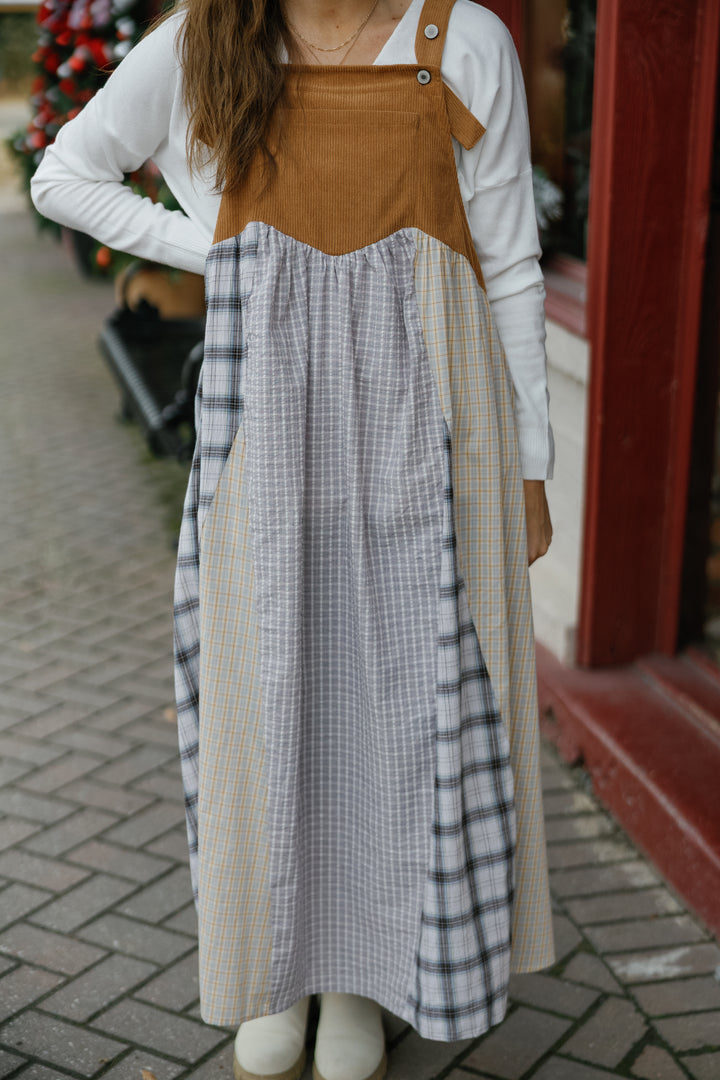 Mallory Midi Dress - Taupe