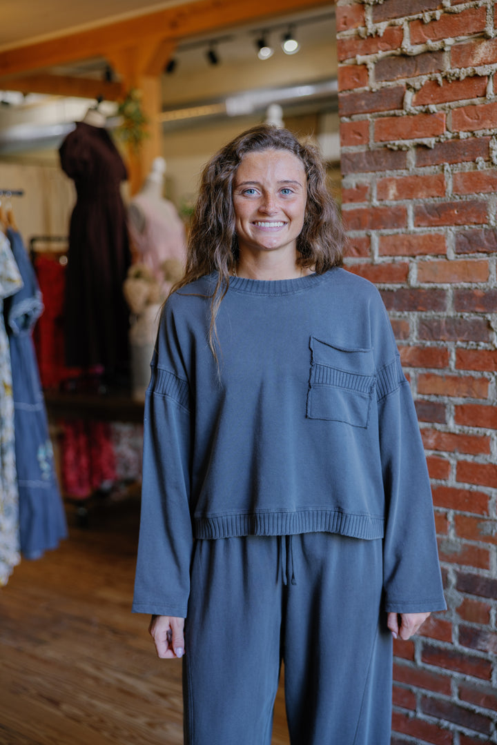 Lizzie Sweatshirt - Charcoal