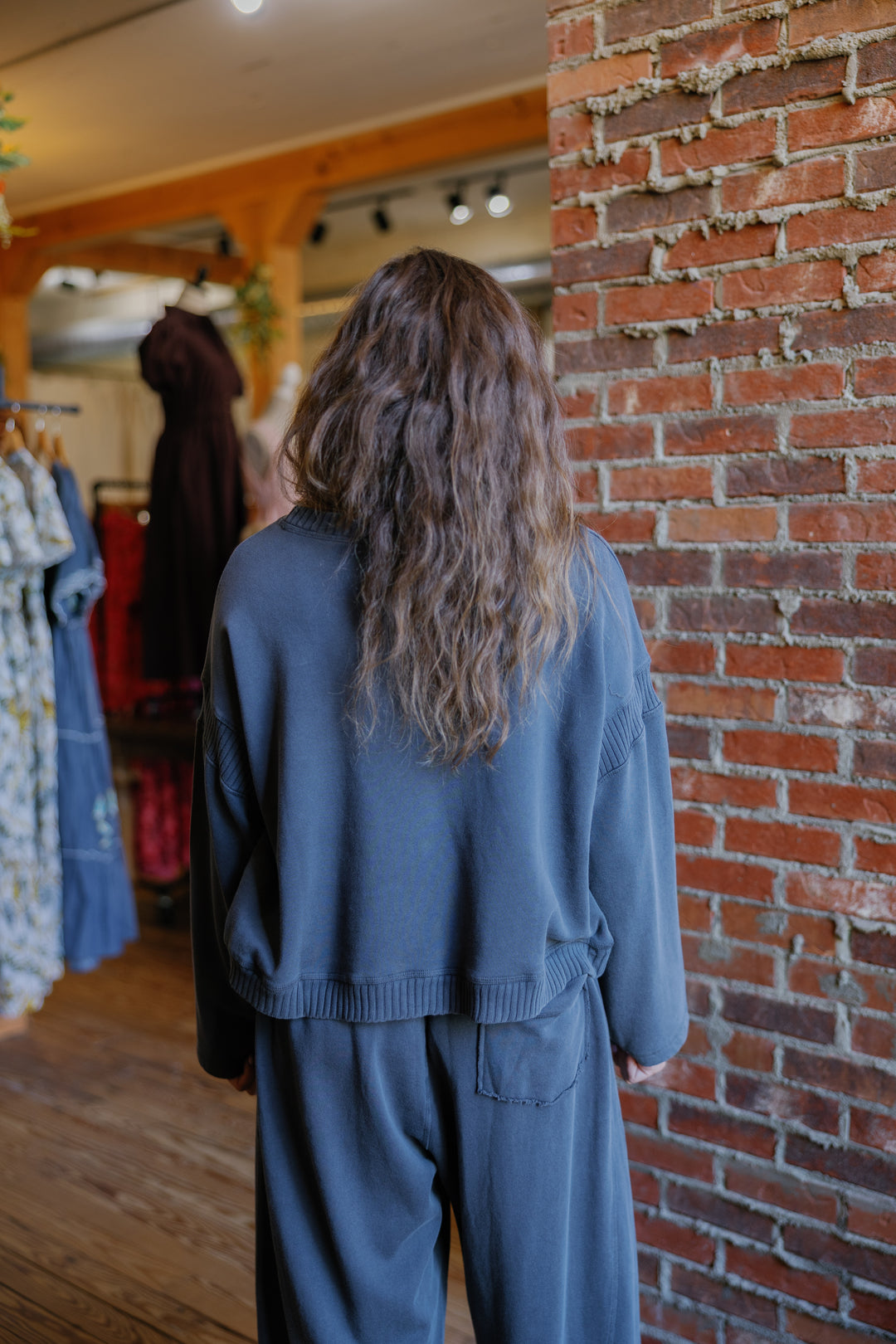 Lizzie Sweatshirt - Charcoal