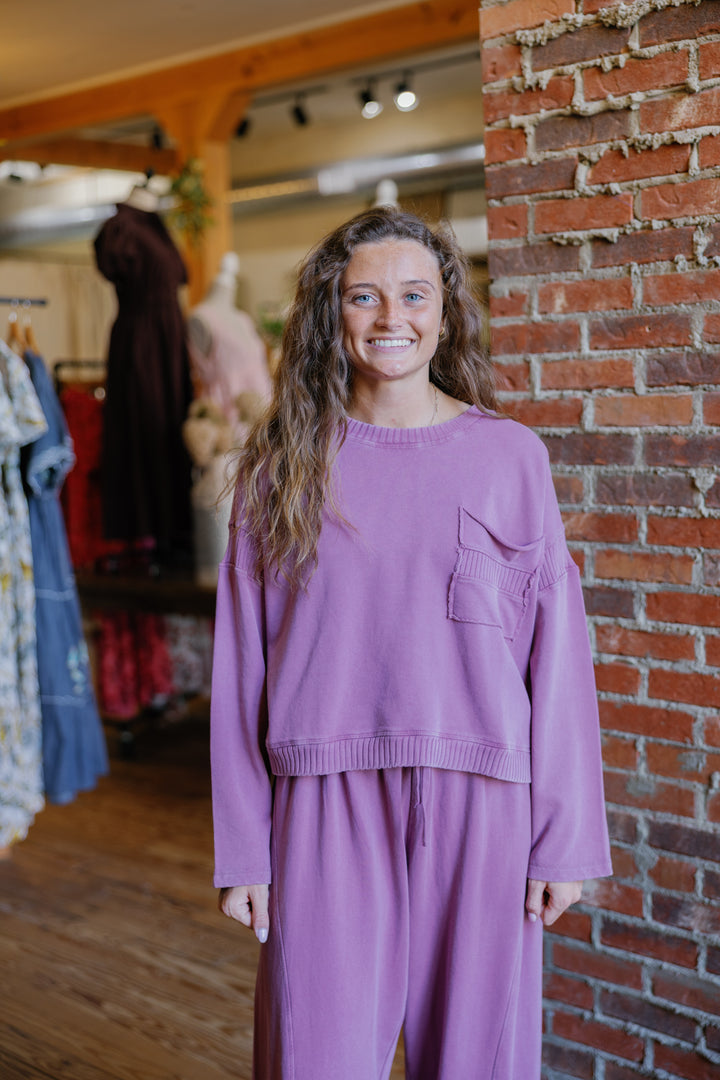 Lizzie Sweatshirt - Mauve