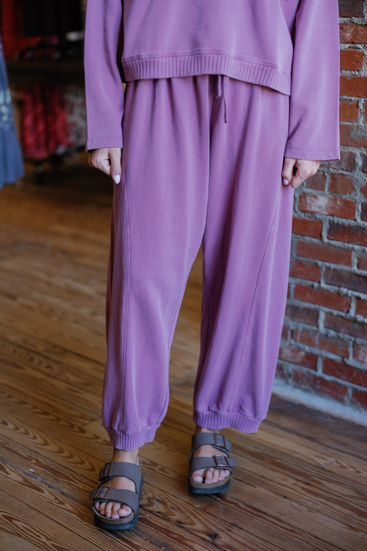 Lizzie Jogger Pants - Mauve