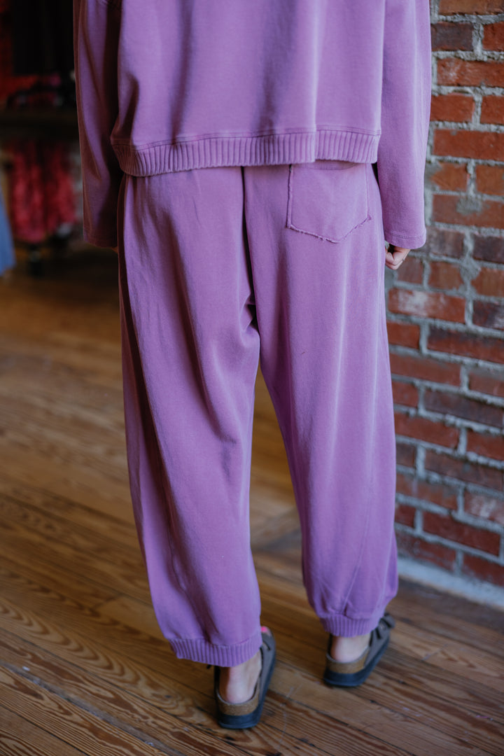 Lizzie Jogger Pants - Mauve