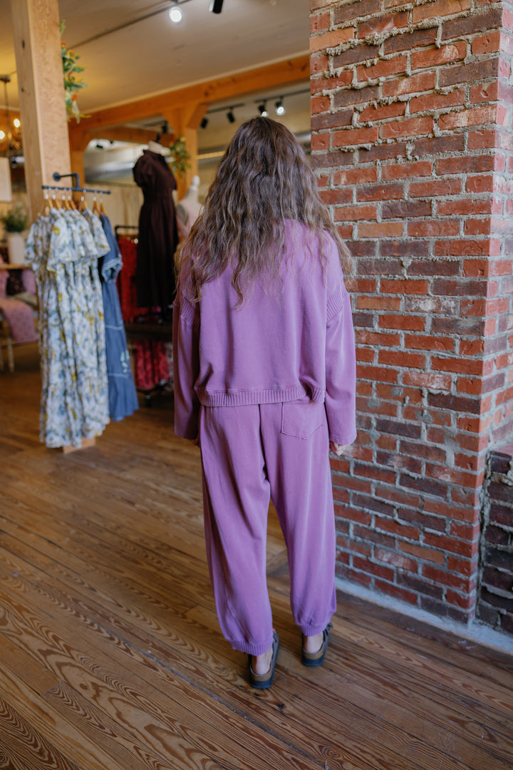 Lizzie Jogger Pants - Mauve