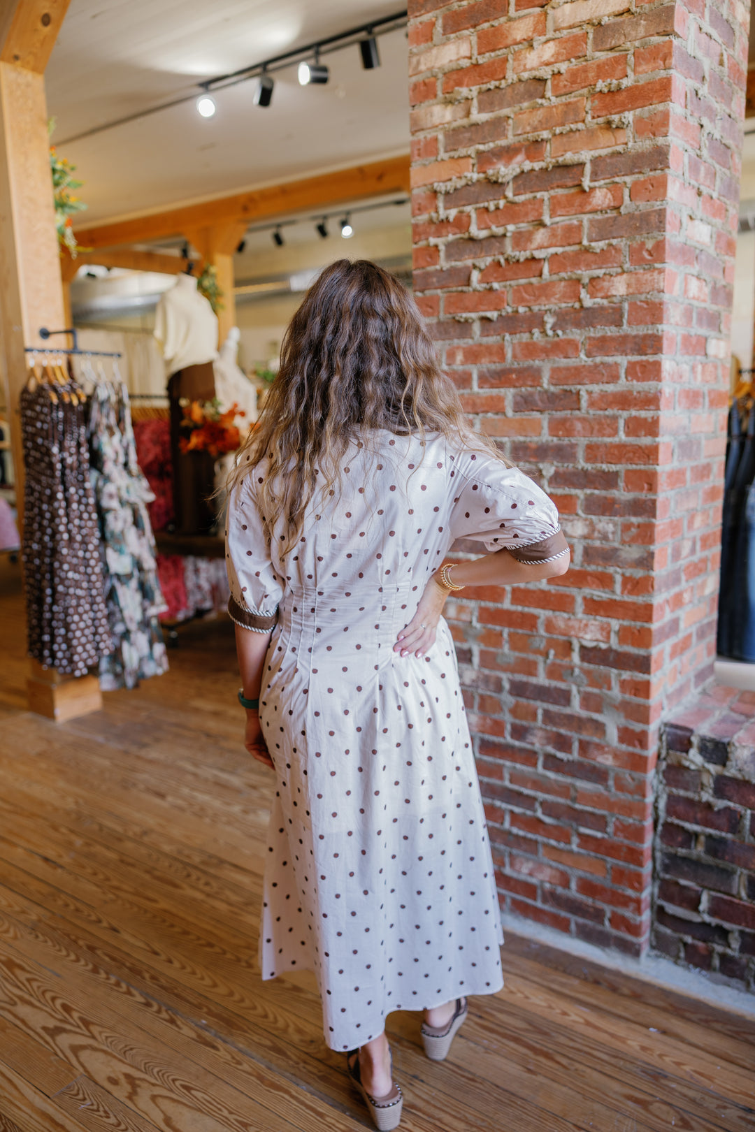 Autumn Midi Dress - Ecru