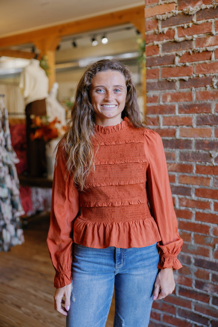 Chloe Top - Rust